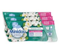 Minidou - Adoucissant Concentré Douceur Coton pour Peaux Sensibles, Format Berlingots, 30 Lavages, 3x200mL