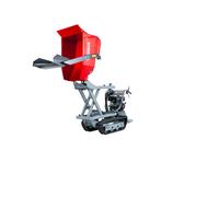 Minidumper à chenilles avec pelle et élévateur à ciseaux 500kg 9CH 6+2R vitesses Torros MRS500H6S