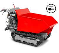 Minidumper à chenilles benne basculante 500KG 9CH 6+2R vitesses à démarrage électrique Stattos MRD500H6E