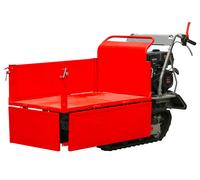 Minidumper à chenilles benne plateau basculante à ridelles 500KG 9CH 6+2R vitesses Stattos MRP500H6