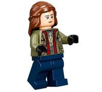 Minifigure LEGO Jurassic World Maisie Lockwood Veste Verte Cheveux Marron 76943