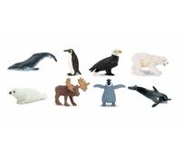 minifigures porte-bonheur en caoutchouc pôle nord 2 cm 8 pièces
