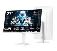 Minifire Écran PC Gamer 27 Pouces 4K UHD 160Hz / FHD 320Hz, 1ms, HDR 400, IPS, Adaptive Sync, Hauteur réglable, HDMI 2.1, DP 1.4, Haut-Parleur, PIP/PBP (MFG27D1U)