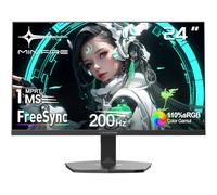 Minifire Écran PC Gaming 24 Pouces, 200Hz, 1ms, FreeSync, Full HD (1920x1080), Écran sans Bordure, Inclinaison Réglable, 300 Nits, sRGB 110%, HDMI 2.0 & DP 1.4 - (MFG24F4H)