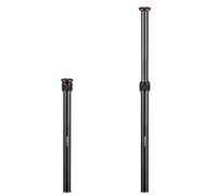 MINIFOCUS Rallonge de trépied, 2 colonnes centrales de section, tige télescopique en alliage d'aluminium de 59,4 cm avec vis de 6,35 mm et 9,5 mm, compatible avec trépied/cardan/appareil photo, charge