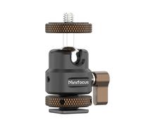 Minifocus - support de chaussure chaude pour caméra à vis 1/4 pouces, adaptateur de trépied à rotule à 360 degrés pour moniteur de caméra, lumière LED vidéo, Base de chaussure froide Mini Ball Head