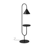 MINIFORMS lampadaire OZZ avec étagère (H 151 cm - Ml laquoir et fr noir)