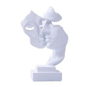 MiniGlypture Sculpture décorative moderne en résine - Placement stable - Convient pour la décoration du salon, du bar, de la chambre, du bureau (noir) (femme)