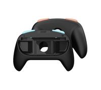 MiniGrip pour manettes Joy-Con de Nintendo Switch 2 SAVAGE RAVEN by Skull & Co. : Poignées de prise en main compatibles Switch 2 Joy-Con, accessoires de poignée ¿ 1 paire, Bleu néon & Rouge