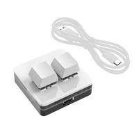 Minii Clavier USB - Clavier de jeu à 2 touches remplaçables à chaud, claviers mécaniques pour PC | Copier et coller le clavier rétroéclairé RVB avec écran, symboles copier-coller autocollants de