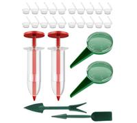 Miniii Lot de 2 semences à main (rouge, lot de 2) - Semoir manuel - Outil pour le jardinage précis - Semoir manuel manuel