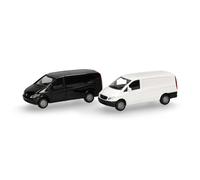 Minikit, Mercedes Benz Vito, blanc, noir, 2 pièces - HERPA 014243 - HO 1/87