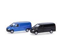 Minikit, Mercedes Benz Vito, bleu, noir, 2 pièces - HERPA 014229 - HO 1/87