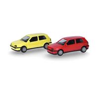 MiniKit Volkswagen Golf III VR6 2 portes, lot de 2, jaune souffre/ rouge flash -