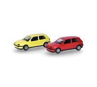MiniKit Volkswagen Golf III VR6 2 portes, lot de 2, jaune souffre/ rouge flash -