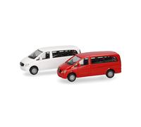 MiniKit, Volkswagen Vito, bus, blanc, rouge - Herpa 014212 - HO 1/87