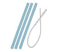 MinikOiOi 101110017 3 Strohhalme mit blauer Bürste