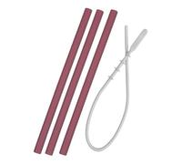 MinikOiOi 101110019 3 Pailles avec brosse cerise