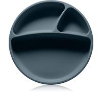 Minikoioi Puzzle Plate Deep Blue assiette à compartiments avec ventouse 1 pcs