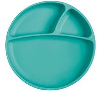 Minikoioi Puzzle Plate Green assiette à compartiments avec ventouse Green 1 pcs