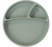 Minikoioi Puzzle Plate River Green assiette à compartiments avec ventouse 1 pcs