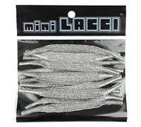 miniLACCI Lacci elastici, Lacets élastiques Unisexe-Enfants et Adolescents, Argento Glitter