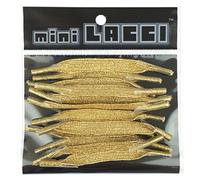 minilacci Lacci Elastici, Lacets Mixte, Or pailleté, Taille Unique