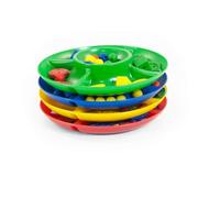 Miniland 27375 Lot de 4 Plateaux de classement en 4 Couleurs Assorties Idéal pour Salle de Classe