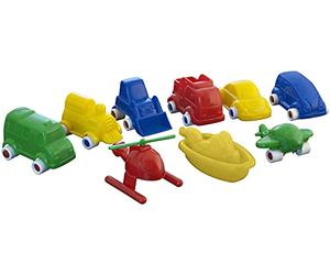 Miniland 27470 Minimobil 9 pièces, Multicolore