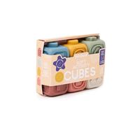 Miniland – Cubes d'activités souples pour bébés – Beige TU