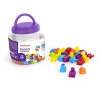 Miniland 72 véhicules à Compter pour Les Enfants de 3 à 6 Ans. Aide Les Enfants à Comprendre Leurs premières opérations mathématiques