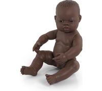 Miniland Baby Doll Boy Brun Foncé Senteur Vanille - 40 Cm