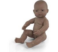 Miniland Babypop Jongen Bruin Vanillegeur - 40 Cm