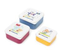 Miniland - Coffret snack FC Barcelona - Lot de 3 boîtes à lunch pour enfants, 230 ml, 350 ml et 540 ml - Sans BPA - Facile à fermer - Design officiel