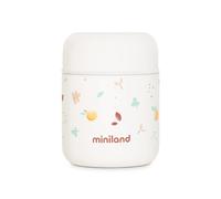Miniland Thermos alimentaire Valencia 280 ml double paroi en acier Beige pour bébés