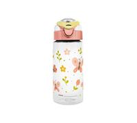 Miniland Junior Bottle Butterfly - Gourde Enfant en Tritan 500 ml | Résistante et Légère | Personnalisable avec Graduations | Sans BPA et Compatible Lave-vaisselle | Idéale pour l’École