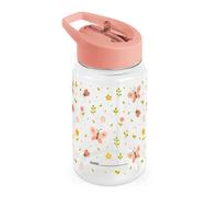 Miniland Kiddie Bottle Butterfly - Gourde Enfant en Tritan 500 ml / 450 ml avec Paille | Résistante et Légère | Démontable | Personnalisable avec Graduations | Sans BPA et Compatible Lave-vaisselle
