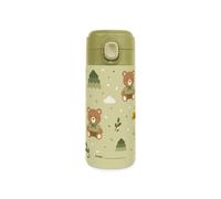 Miniland Steel Junior Bottle Explorer - Gourde Enfant en Acier Inoxydable 320 ml | Garde le Chaud et le Froid | Ouverture Facile avec Bouton | Anti-fuite avec Fermeture Sécurisée | Sans BPA