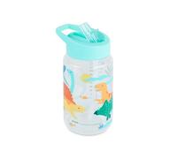 Miniland - Bouteille pour Enfant 450ml en Tritan, Bouteille avec Paille et Poignée Ergonomique, Compatible Lave-Vaisselle (Jurassic)