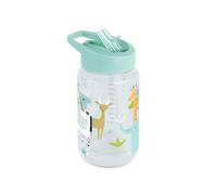 Miniland - Bouteille pour Enfant 450ml en Tritan, Bouteille avec Paille et Poignée Ergonomique, Compatible Lave-Vaisselle (Jungle)