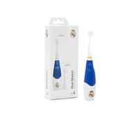 Miniland - Brosse à dents électrique pour enfant du Real Madrid - Avec lumière LED, 2 têtes interchangeables et base avec ventouse - 16 000 pulsations - De 6 mois à 6 ans