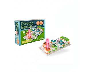 Miniland - Circuit Genious : kit de 32 expériences électriques, Jeu STEM pour Apprendre l'électricité de manière ludique et sûre, pour Les garçons et Les Filles à partir de 6 Ans