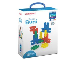 Miniland Educational 32220 Boîte de jeu de 36 pièces