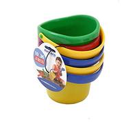 Miniland Educational - Baby Sand Pail, 4 Bucket, Set Of 4 Assorted Colors