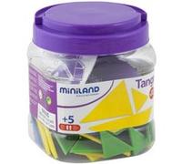 Miniland Educational - Tangram - puzzle - 7 pièces (pack de 12) Variée
