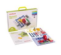 Miniland - Electrokit 198 expériences Kit de Construction de Circuits électroniques pour Enfants, Comprend 1 Carte et 29 éléments de 8 Ans à 14 Ans (99116)