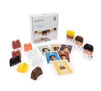 Miniland Emoticlub - Jeu d'émotions du Real Madrid - Figurines avec pièces interchangeables pour reconnaître et exprimer des Sentiments - Jeu éducatif et émotionnel - pour garçons et Filles de 2 à 6