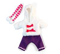 Miniland Ensemble de vêtements de poupée en Fourrure Blanche pour poupée de 32 cm