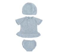 Miniland Ensemble Tricoté Robe Et Chapeau 40 Cm