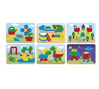 Miniland (ERGUH) 31832 Rondelle Miniland Pinces à Linge Lot de 6 (Divers) Motif de Jeu, Multicolore, 10 mm